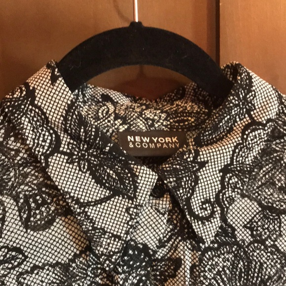 Sheer button down blouse - Picture 4 of 4